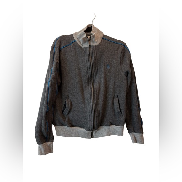 Original Penguin Gray Zip-Up Jacket - Picture 1 of 4
